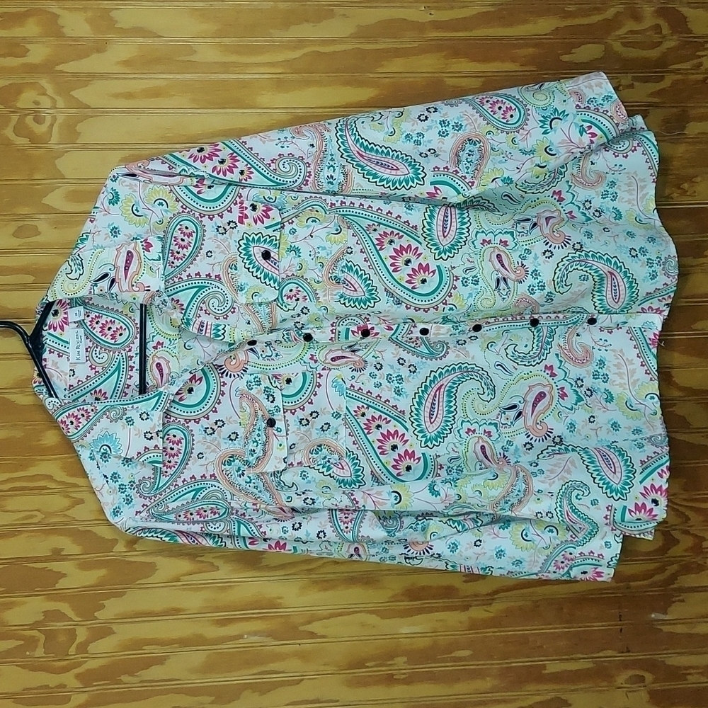 Kim Rogers paisley blouse